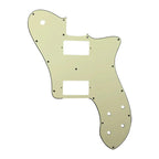 72' Deluxe Telecaster Pickguard (PAF Humbuckers) - 20+ Colors 3-Ply Mint Green - Ploutone