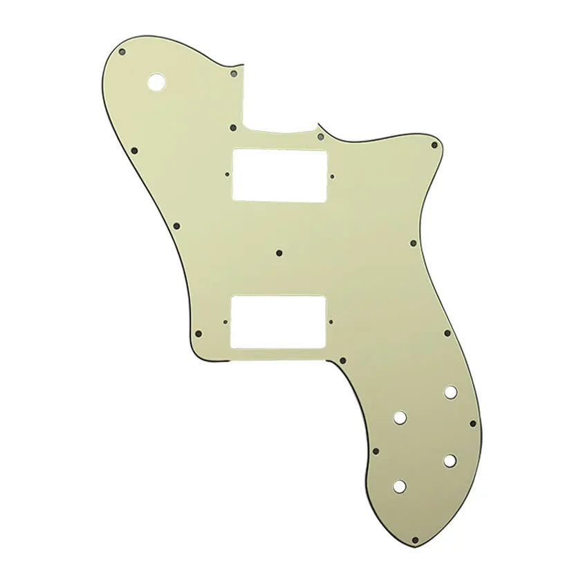 72 Deluxe Telecaster Pickguard (PAF Humbuckers) - 3-Ply Mint Green Pickguards from Ploutone