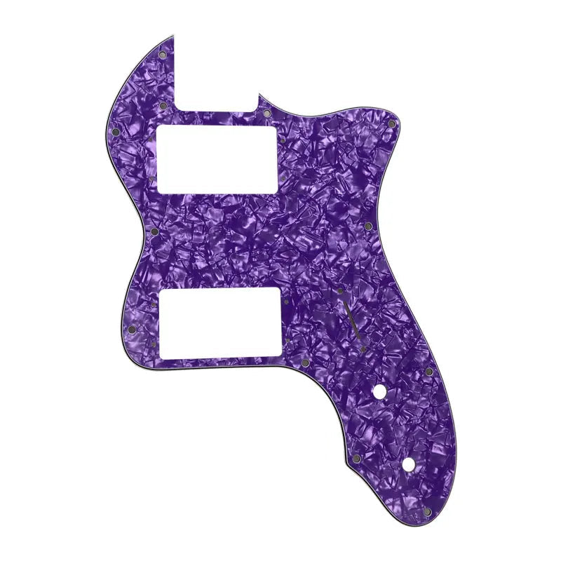 72' Thinline Telecaster Pickguard - 4-Ply Purple Pearl Pickguards from Ploutone