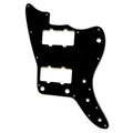 Jazzmaster HH Pickguard (No Upper Controls) - 3-Ply Black - Ploutone