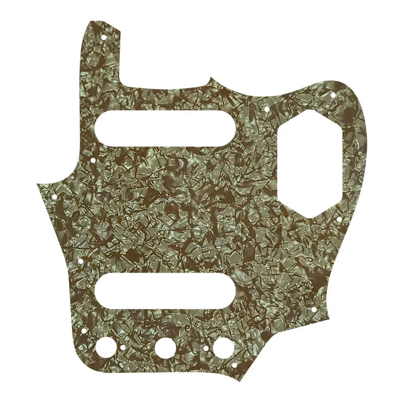 10-Hole SS Jaguar Pickguard for MIJ Fender - 20+ Colors  from Ploutone