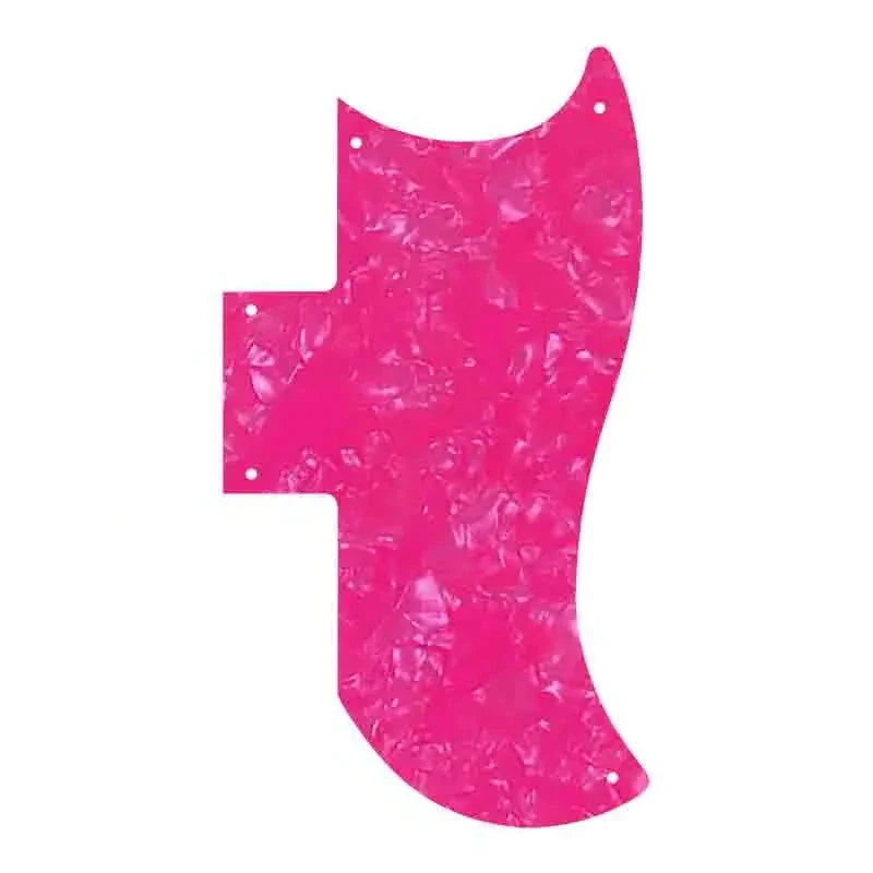 Gibson SG 61' Reissue Half Face Pickguard - 4-Ply Pink Pearl - Ploutone