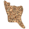 Jazzmaster Pickguard Blank 13-Hole - Brown Pearl Shell - Ploutone