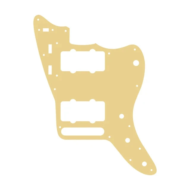 Jazzmaster Pickguard 13-Hole for Fender USA & MIM - 3-Ply Cream Yellow - Ploutone