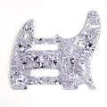 Nashville Telecaster Pickguard 8-Hole SSS - 4-Ply White and Black Shell - Ploutone