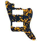 Jazzmaster HH Pickguard - Pickup and Screw Holes Only (No Controls) - 4-Ply Leopard Print - Ploutone
