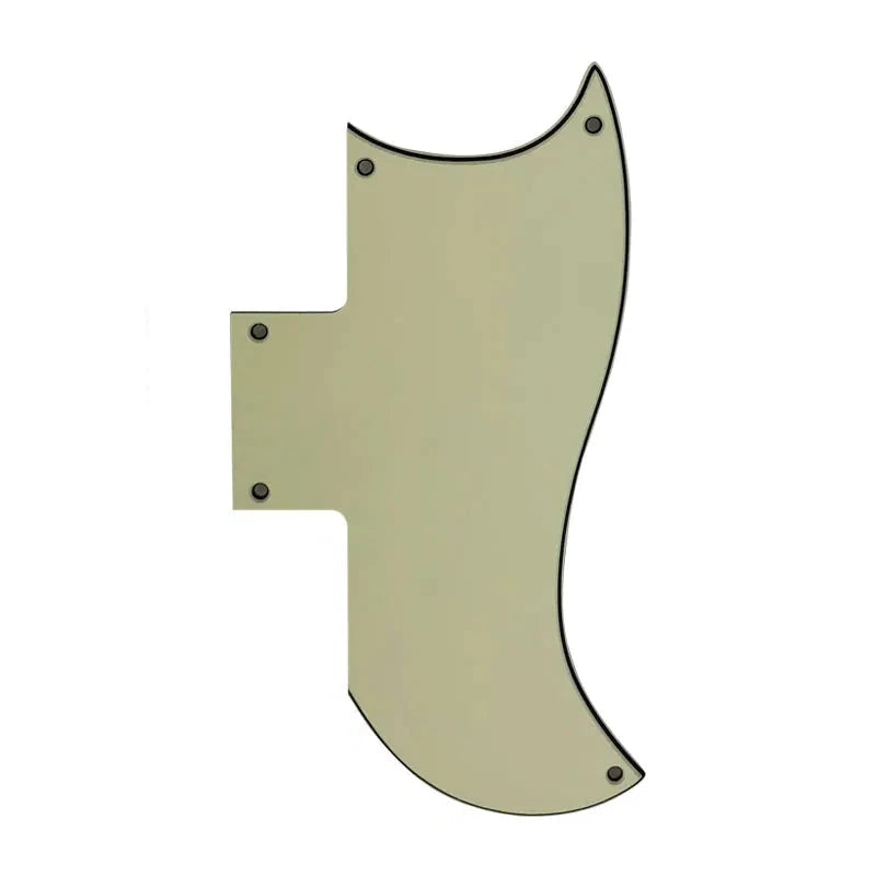 Gibson SG 61' Reissue Half Face Pickguard - 25+ Colors 3-Ply Mint Green - Ploutone