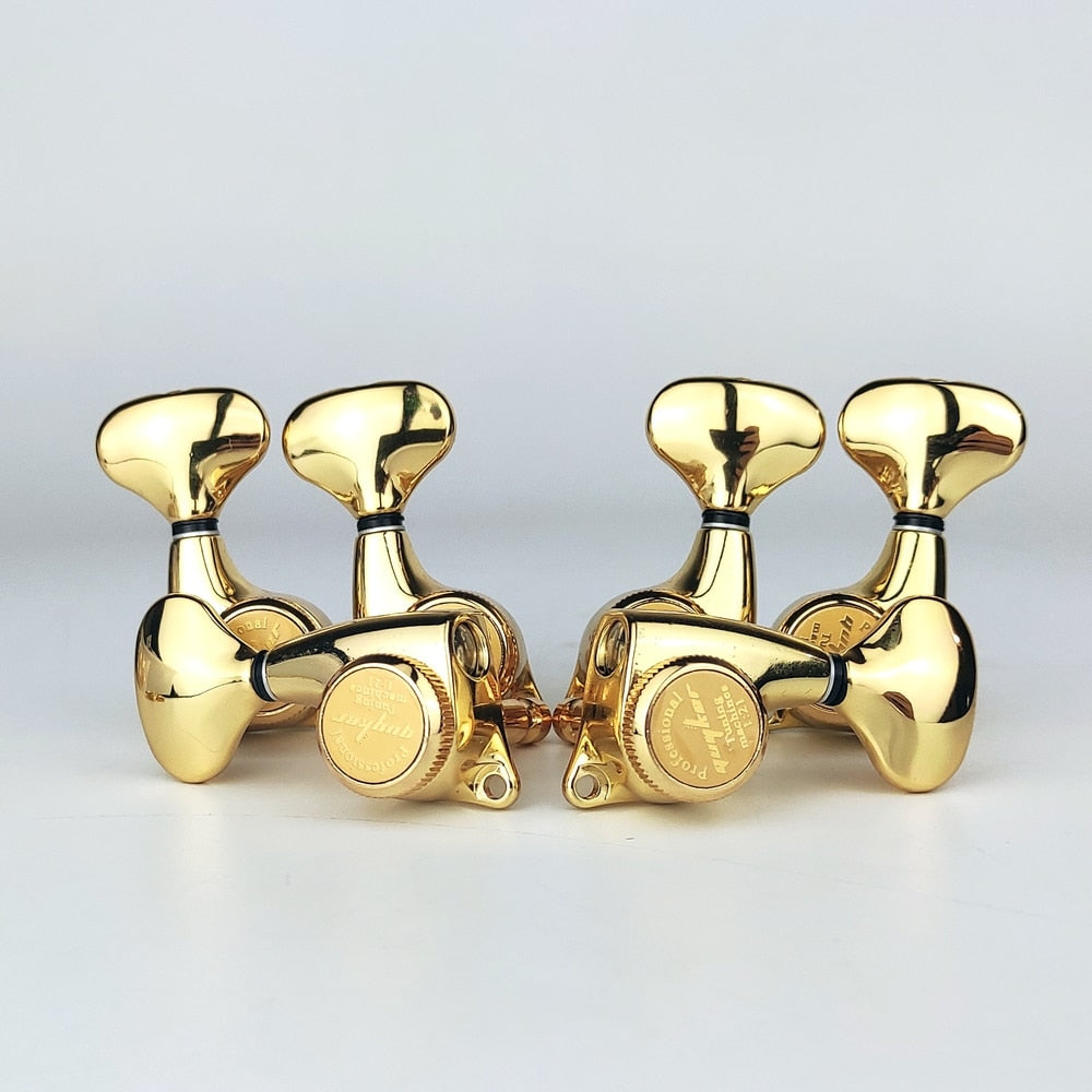 Guyker Guitar Machine Heads 3+3 Locking Tuners - Gold Default Title - Ploutone