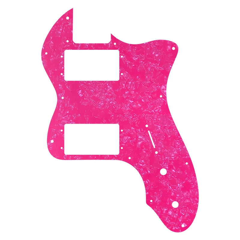 72' Thinline Telecaster Pickguard – 20+ Colors 4-Ply Pink Pearl - Ploutone
