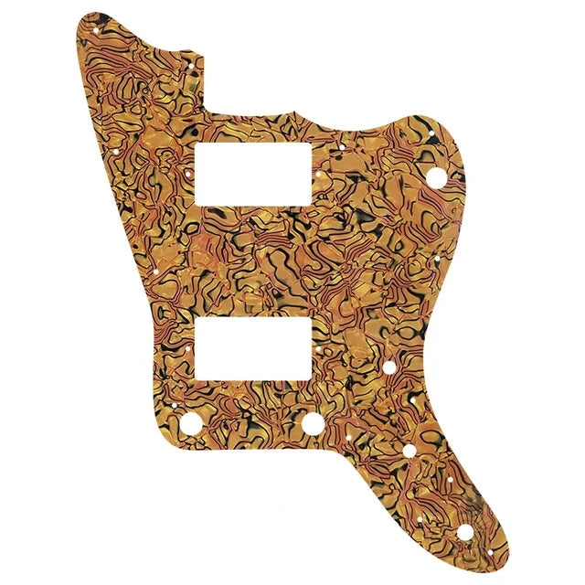 MIJ Jazzmaster PAF Pickguard (No Upper Controls) - Orange Pearl Shell - Ploutone
