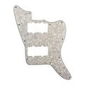 Jazzmaster HH Pickguard - Pickup and Screw Holes Only (No Controls) - 4-Ply White Pearl - Ploutone