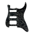 Fender Stratocaster HSS Pickguard (Open Humbucker) - 4-Ply Black Pearl HSS Stratocaster Pickguards from Ploutone