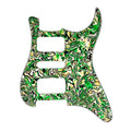 11-Hole HSH Strat Pickguard (No Control Holes) - 4-Ply Colorful Pearl Shell - Ploutone