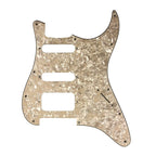 Fender Stratocaster HSS Pickguard (Open Humbucker) - Vintage Yellow Pearl HSS Stratocaster Pickguards from Ploutone