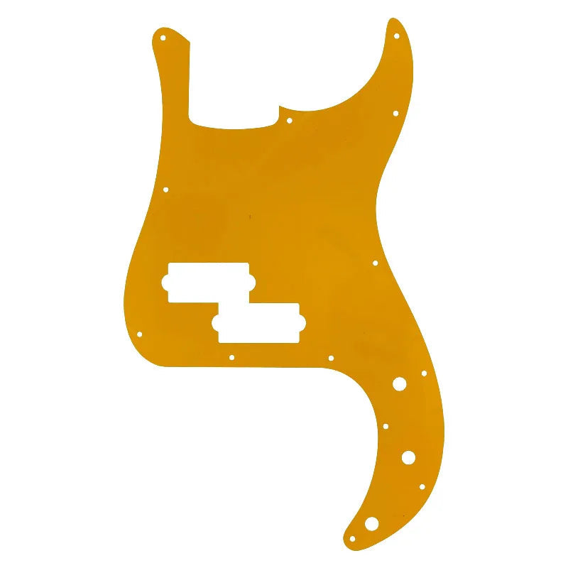Precision Bass Pickguard - 13-Hole Fits Fender 4-String USA/MIM P-Bass - 25+ Colors 3-Ply Orange - Ploutone