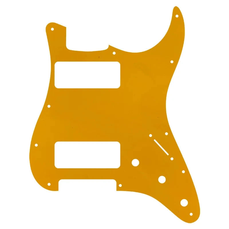 11-Hole Dual P90 Strat Pickguard - 25+ Colors 4-Ply Orange - Ploutone