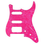 Floyd Rose Strat HSS Pickguard - 20+ Colors 4-Ply Pink Pearl - Ploutone