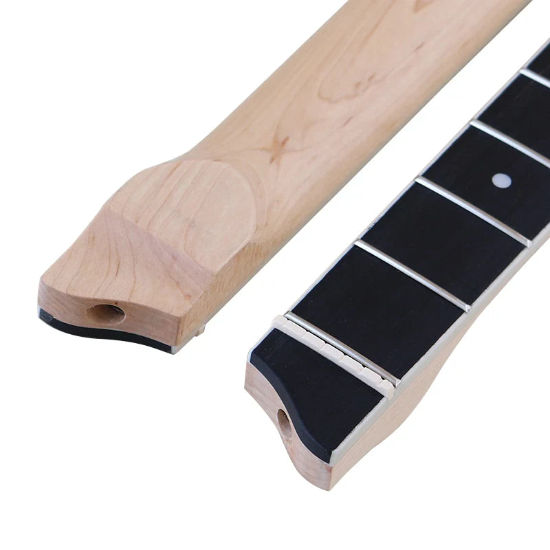 24 Fret Headless Guitar Neck - Maple with Artificial Rosewood Fretboard - Ploutone
