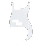Precision Bass Pickguard - 13-Hole Fits Fender 4-String USA/MIM P-Bass - 3-Ply White - Ploutone