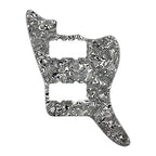 Jazzmaster HH Pickguard - Pickup and Screw Holes Only (No Controls) - White Pearl Shell - Ploutone