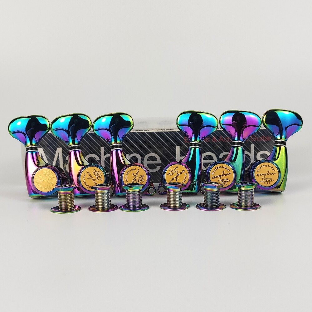 Guyker Guitar Machine Heads 3+3 Locking Tuners - Chameleon - Ploutone