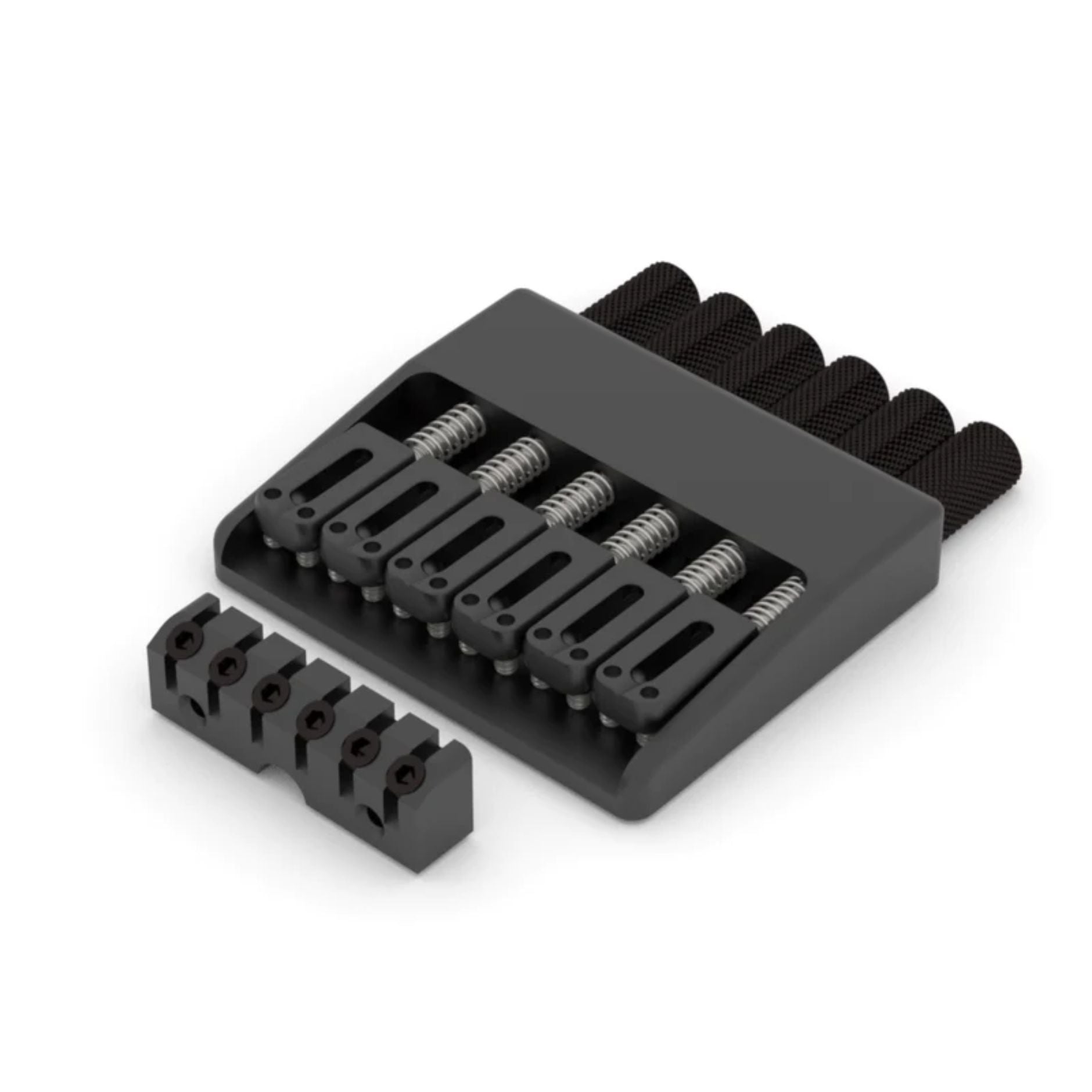 Hipshot 6-String Headless Fixed Bridge Black Lowpro - Ploutone