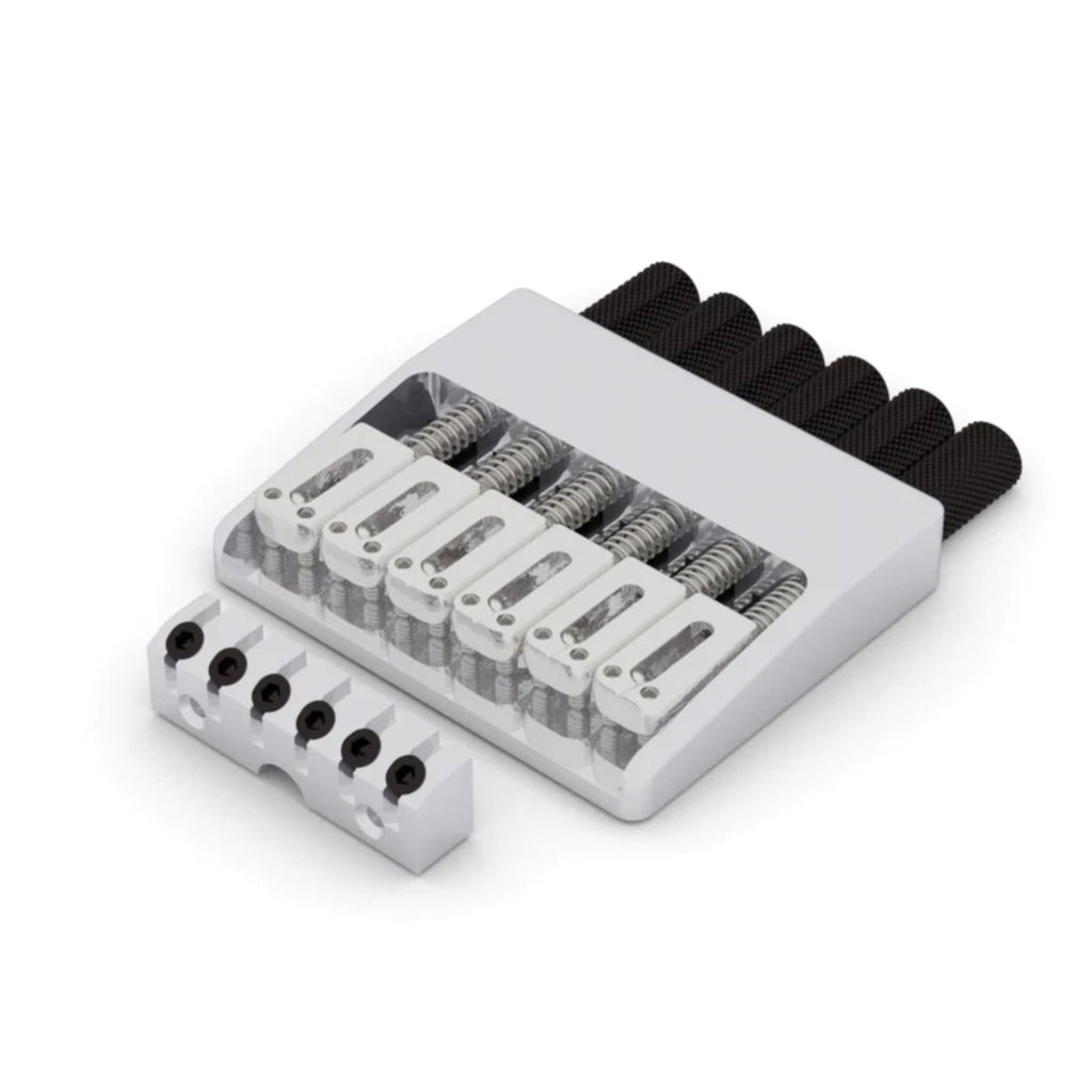 Hipshot 6-String Headless Fixed Bridge Chrome Lowpro - Ploutone