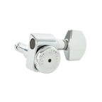 Hipshot Staggered Locking Machine Heads Upgrade for Fender® Directrofit™ - Chrome - Ploutone