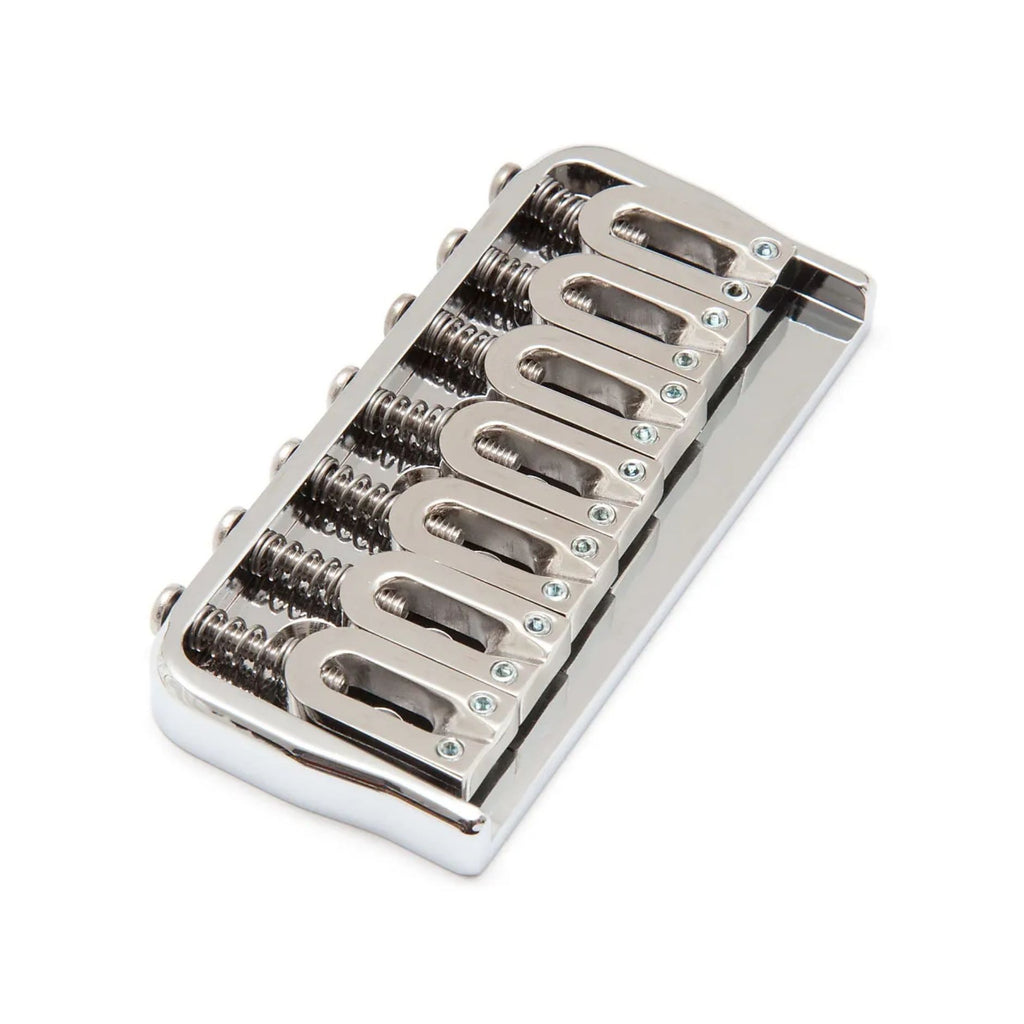 Hipshot 7-String Fixed Guitar Bridge Chrome - Ploutone
