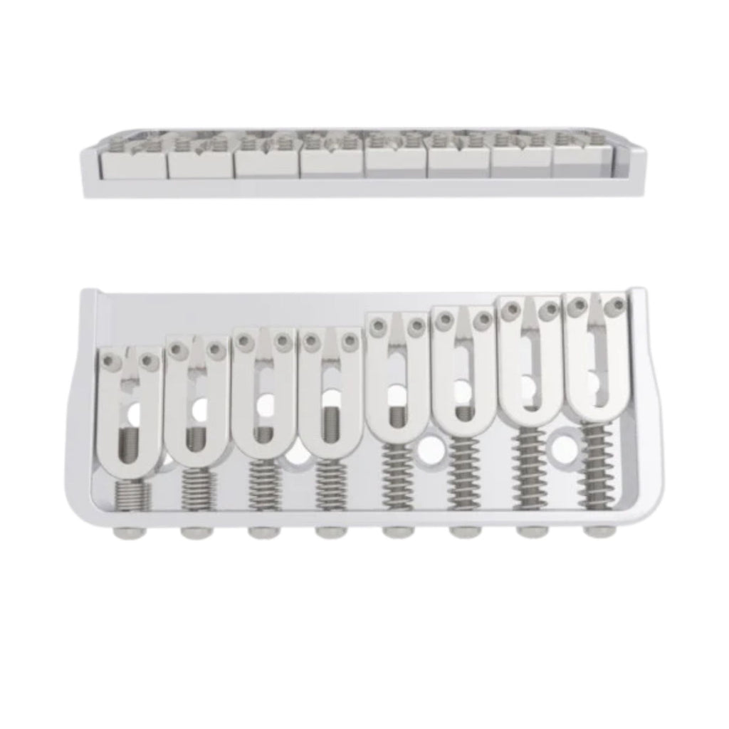 Hipshot 8-String Fixed Guitar Bridge Satin - Ploutone