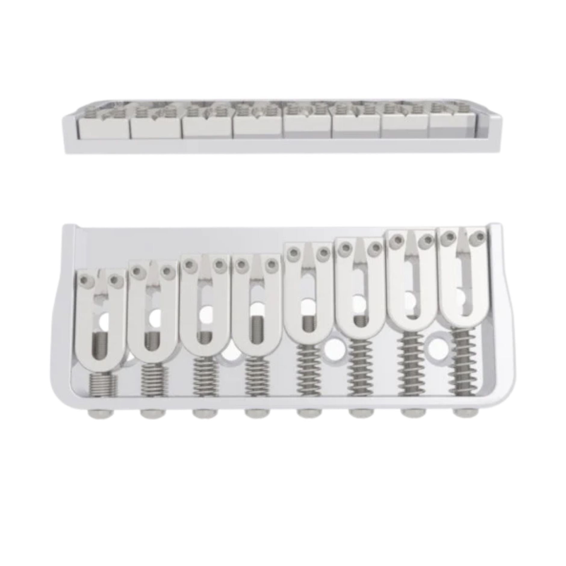 Hipshot 8-String Fixed Guitar Bridge Satin - Ploutone