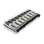 Hipshot 8-String Fixed Guitar Bridge Chrome - Ploutone