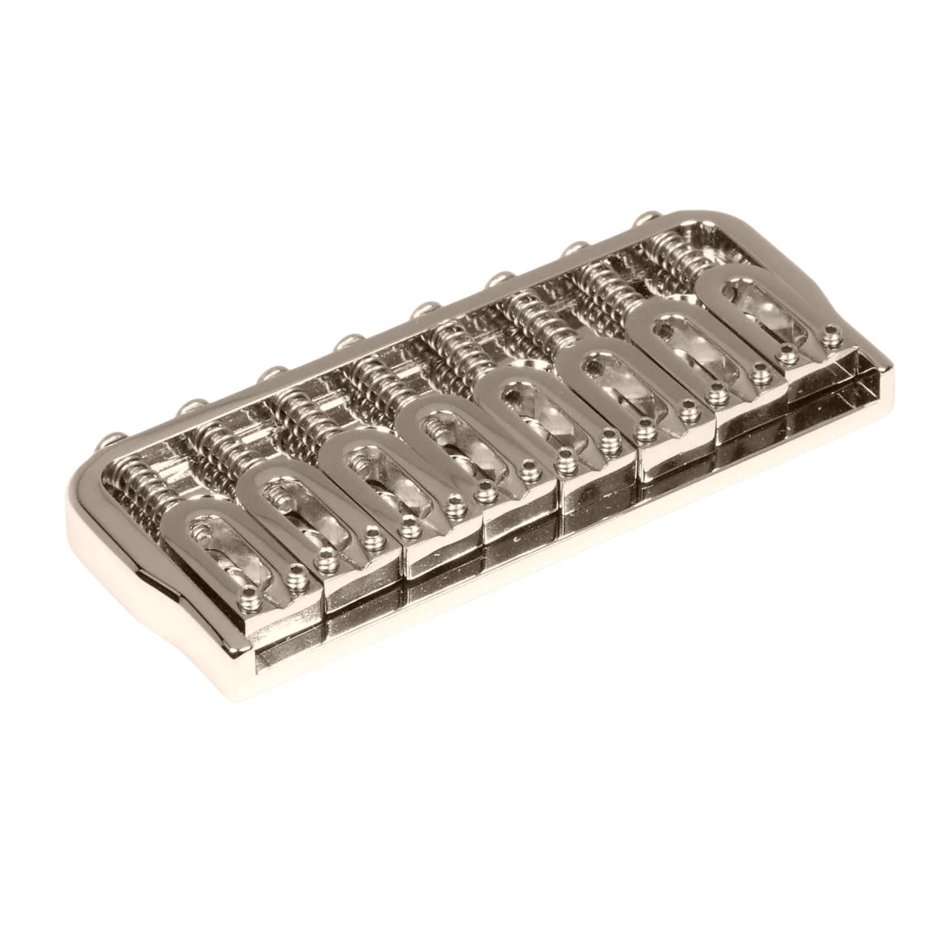 Hipshot 8-String Fixed Guitar Bridge Nickel - Ploutone