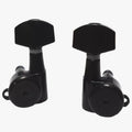 Hipshot Grip-Lock Closed Gear Guitar Tuner Upgrade Kit for 3+3 Headstocks (10mm Post Holes) Black - Ploutone