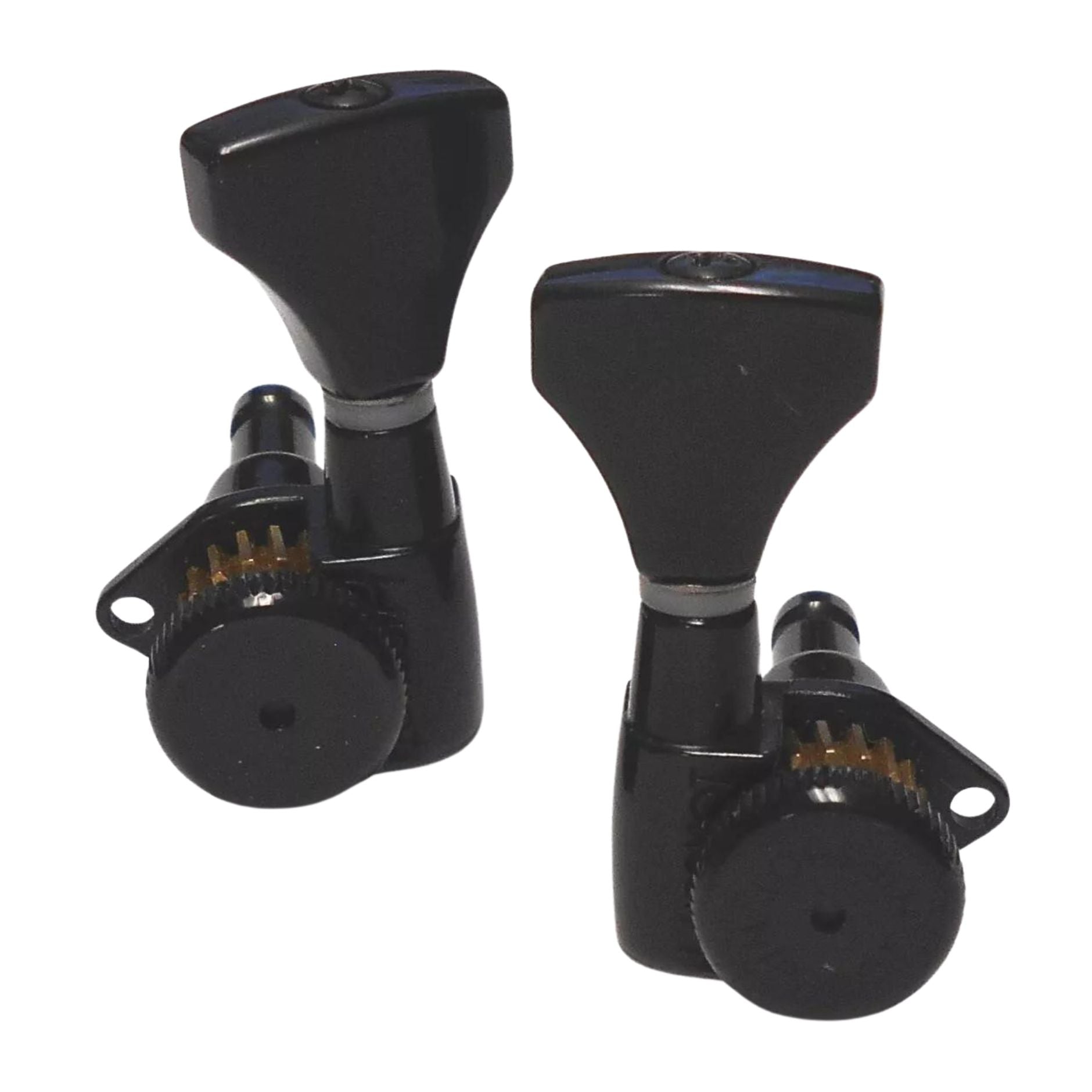 Hipshot 6glo Grip-Lock Locking Guitar Tuning Machines 3+3 Black