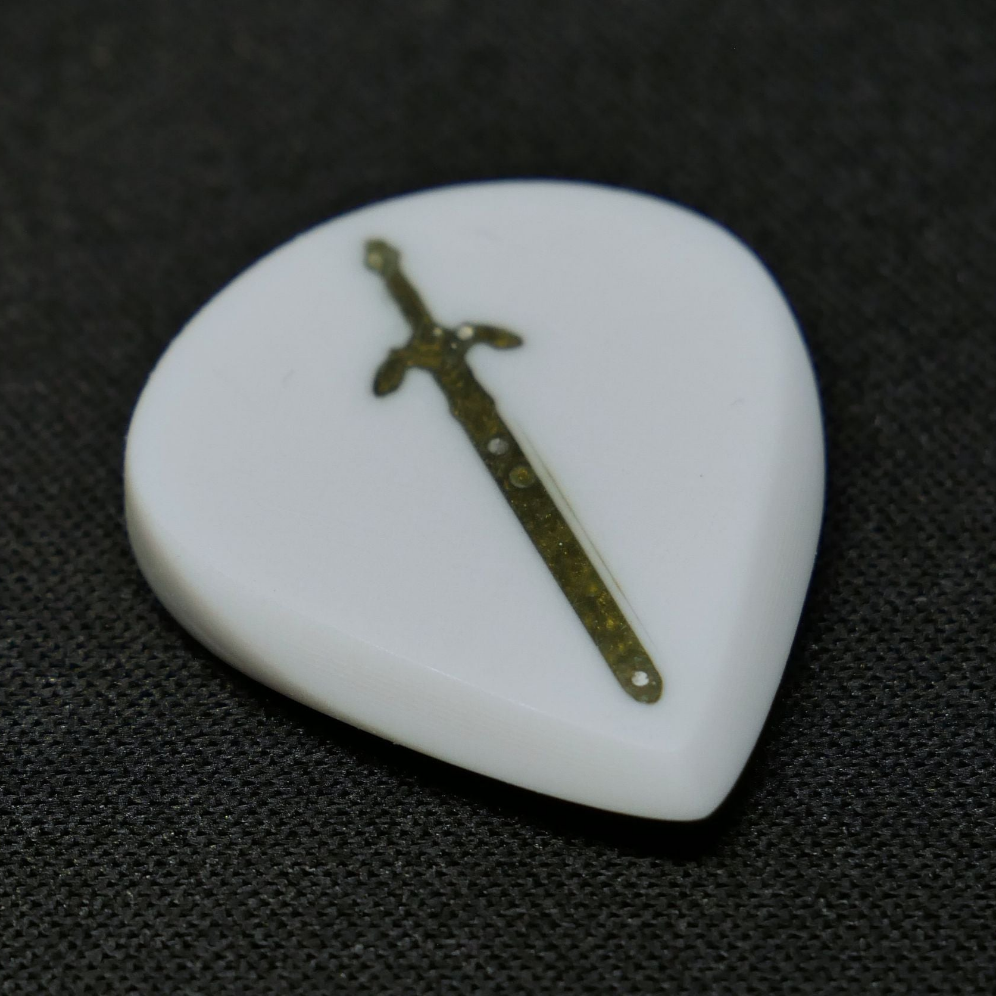 Opus Jari VALKORE™ - Zelda Master Sword Handmade Guitar Pick - Ploutone