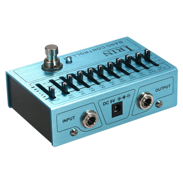 IRIN BAND CONTROLLER 10-Band EQ Pedal: Precision Tone Shaping for Bass & Guitar (True Bypass) - Ploutone