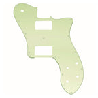 72' Deluxe Telecaster Pickguard (PAF Humbuckers) - 3-Ply Mint Green - Ploutone