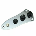 Jazz Bass Wiring Harness and Loaded Control Plate - Chrome - Ploutone