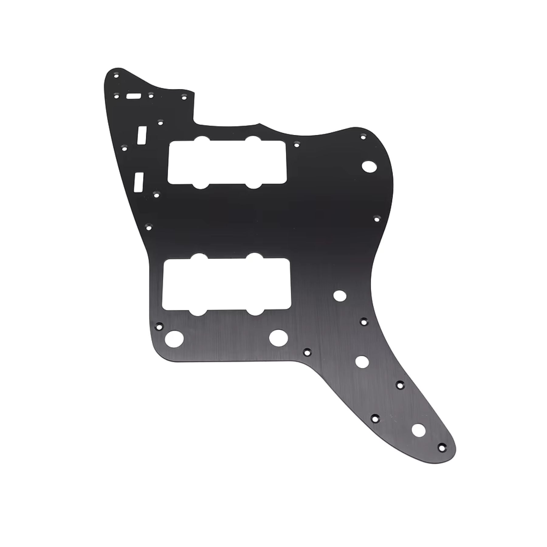 Metal Jazzmaster Pickguard 13-Hole - Black Aluminum - Ploutone