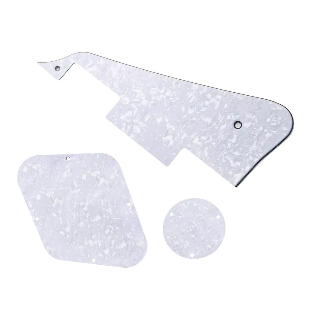 Les Paul Pickguard and Control Covers - White Pearl - Ploutone