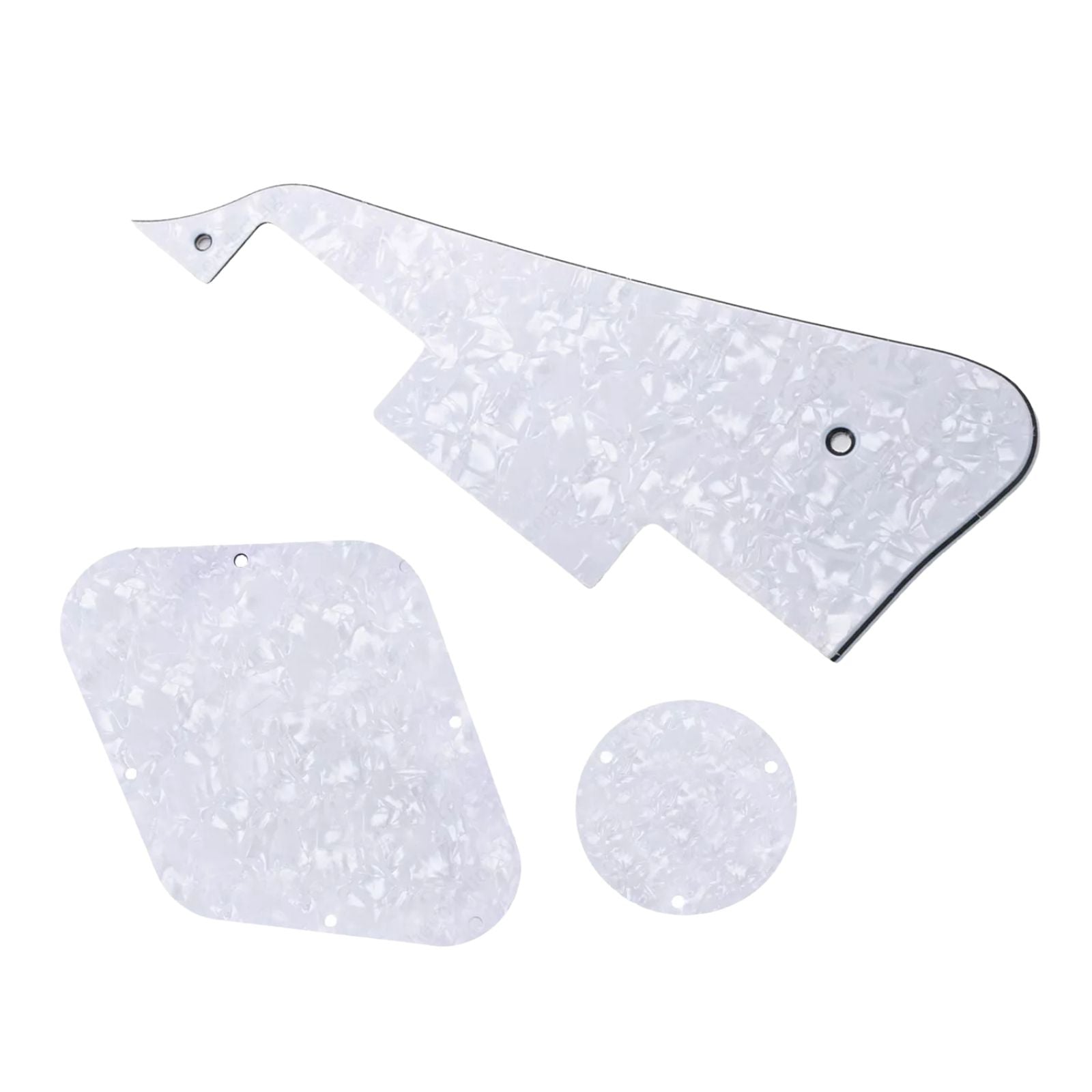 Les Paul Pickguard and Control Covers - White Pearl - Ploutone