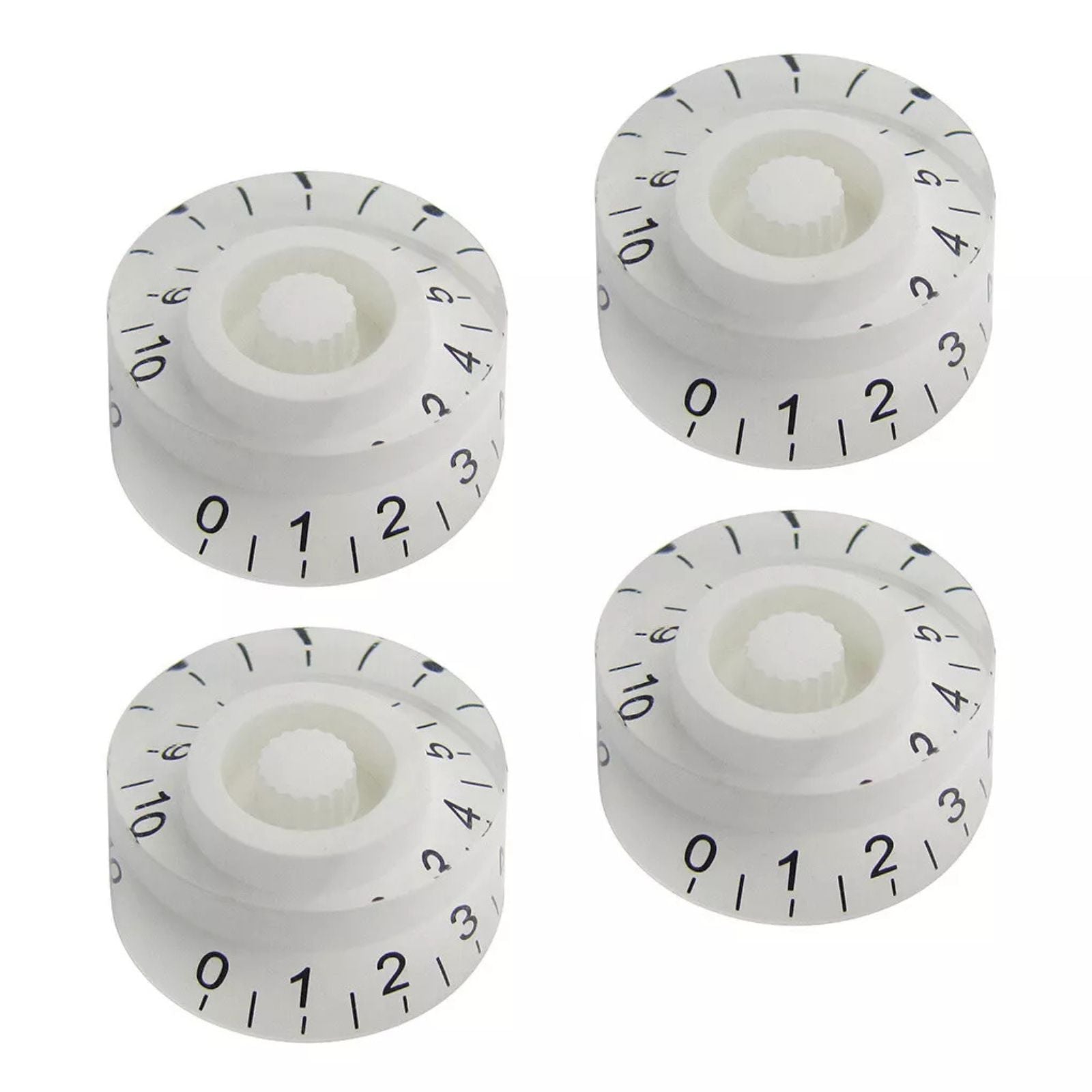 Les Paul & SG Speed Knobs (6mm Shaft) - White (Set of 4) - Ploutone