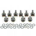 Long Shaft Mini A500K Potentiometers (Set of 10) - Ploutone