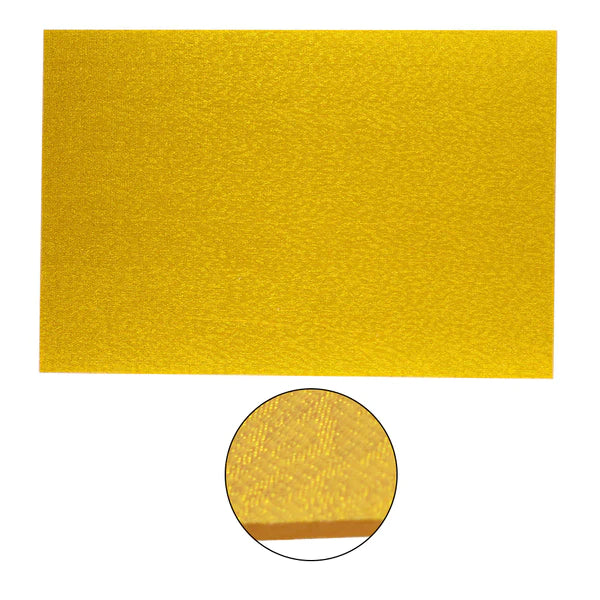 Guitar Pickguard Material - Golden Sparkle Acrylic - 17 x 11.5 inch Pickguard Blank - Ploutone
