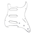 11-Hole SSS Strat Pickguard - 20+ Colors Silver Mirror Acrylic - Ploutone