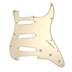 11-Hole SSS Strat Pickguard - 20+ Colors Gold Mirror Acrylic - Ploutone