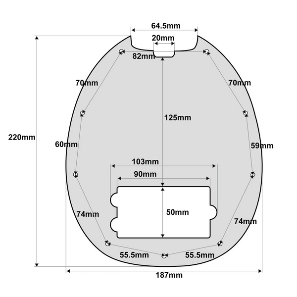 Music Man Stingray 4-String Bass Pickguard - 4-Ply Green Pearl Pickguard from Ploutone