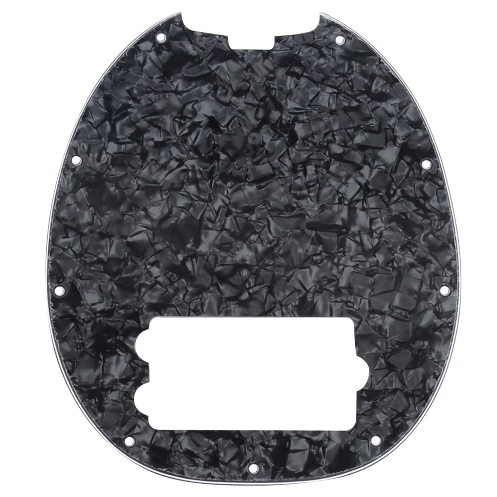 Music Man Stingray 4-String Bass Pickguard - 3-Ply Black Pearl - Ploutone