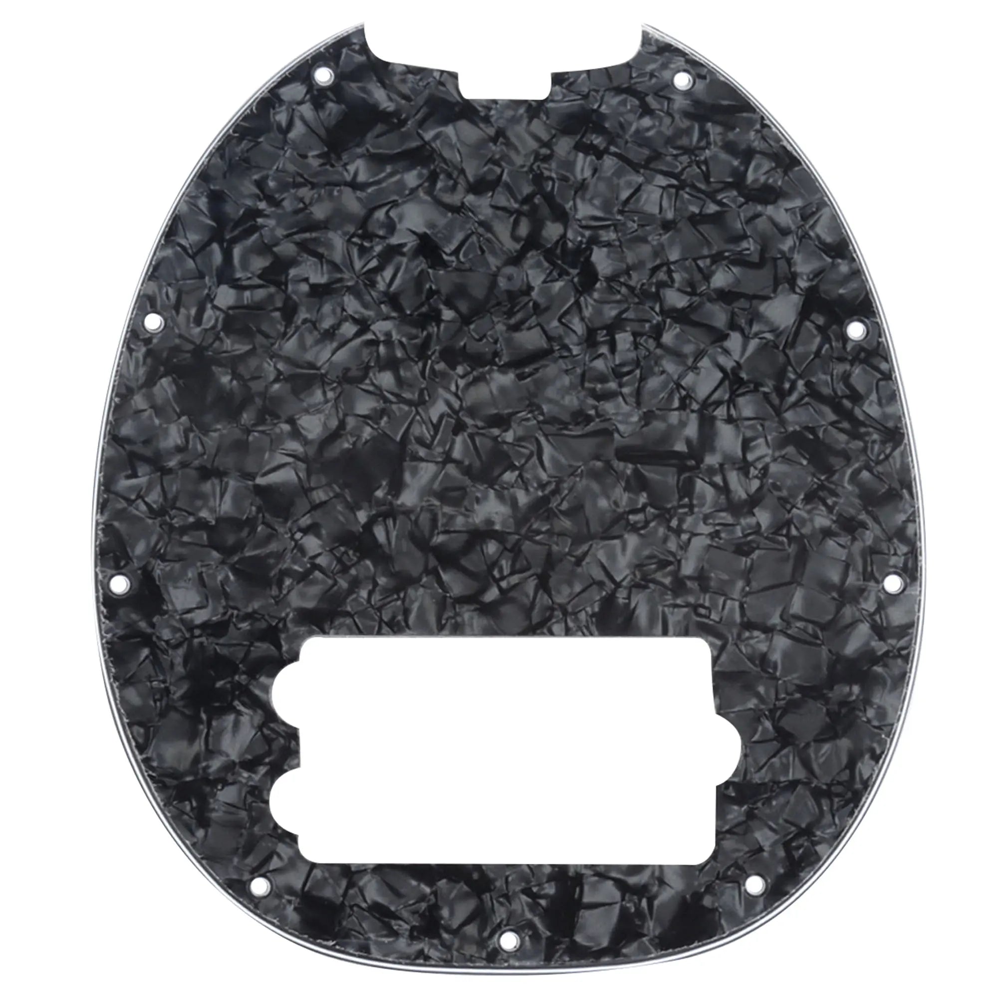 Music Man Stingray 4-String Bass Pickguard - 3-Ply Black Pearl - Ploutone